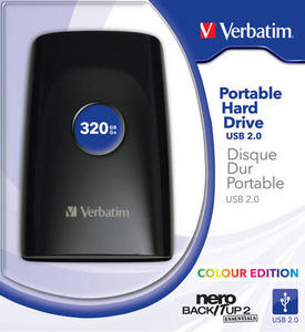 Verbatim 2.5'' Portable HDD USB 2.0 320GB, Black