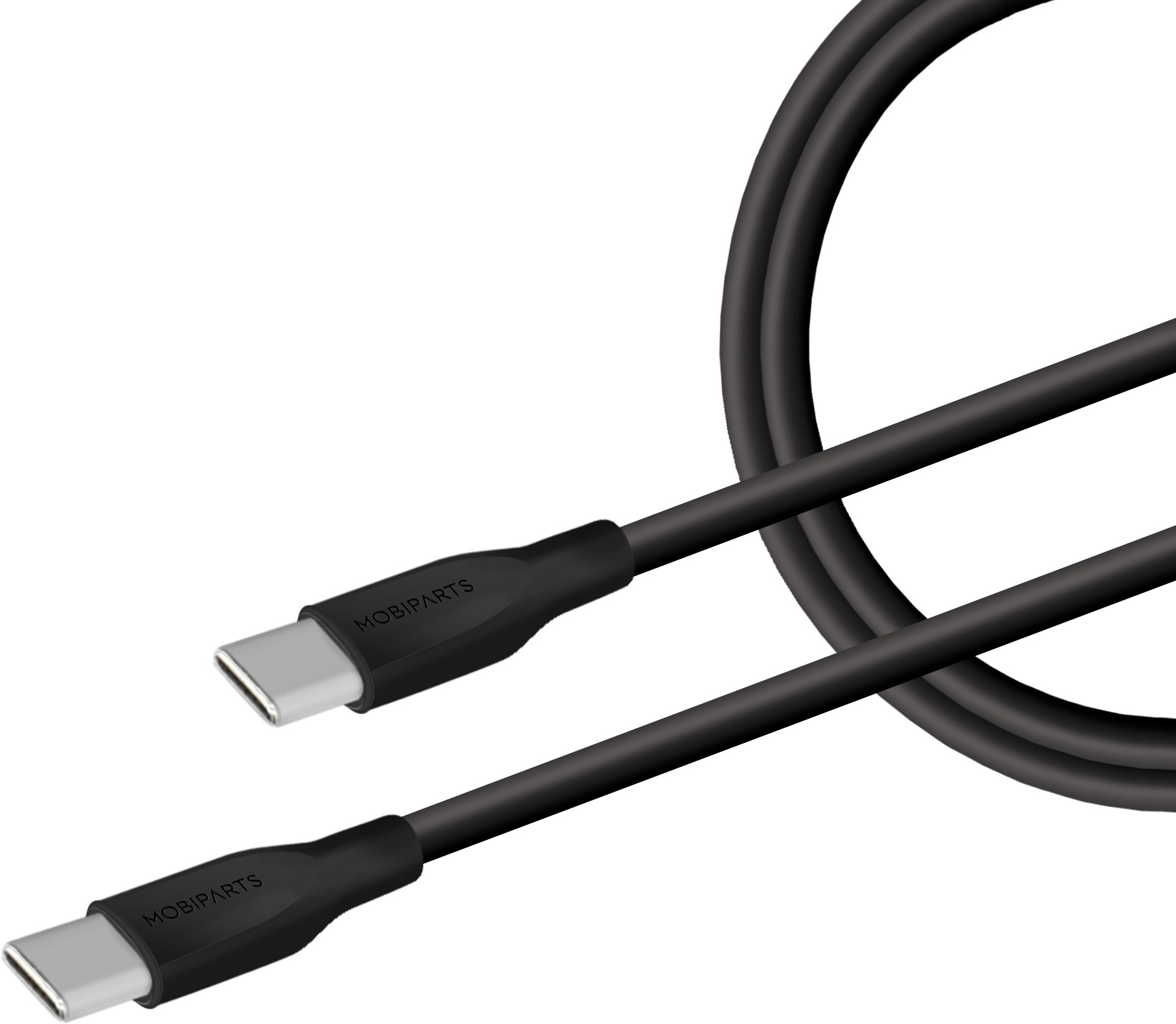 Mobiparts Car Charger Dual USB-C/USB-A with USB-C/USB-C Cable Black – image 2