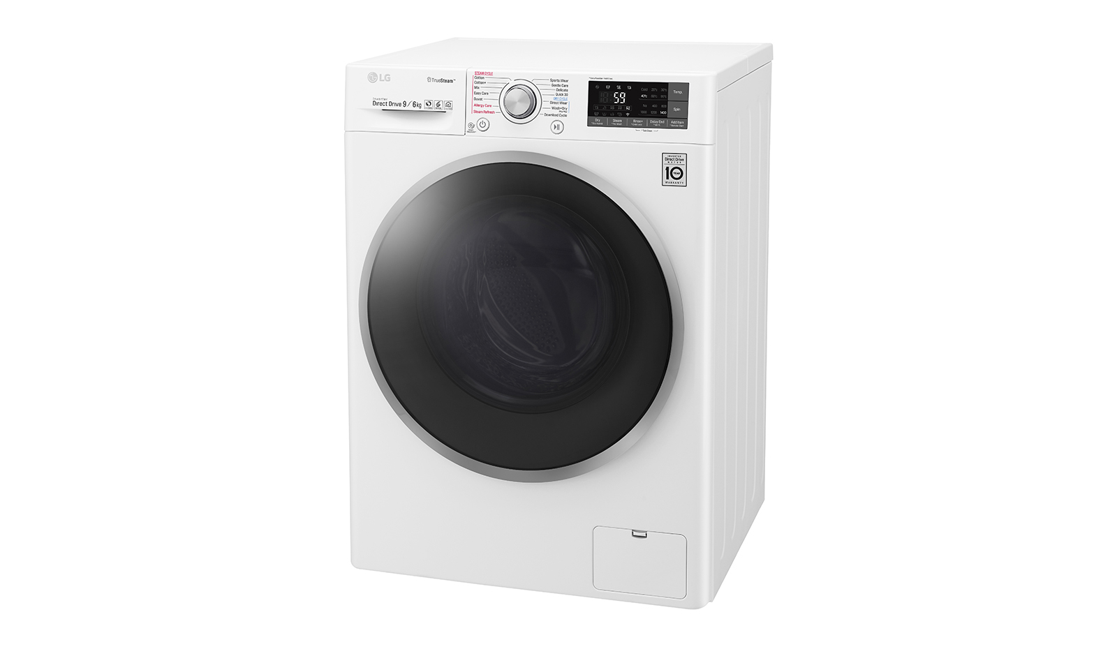 LG F4J7FH1W washer dryer Freestanding Front-load Black, White – image 9
