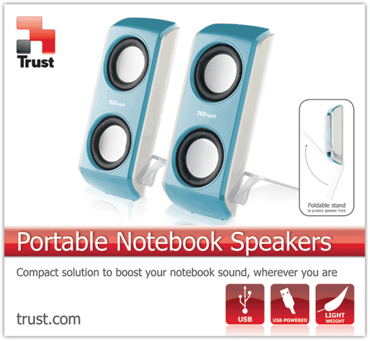 Trust Portable Notebook Speakers Blue image 9