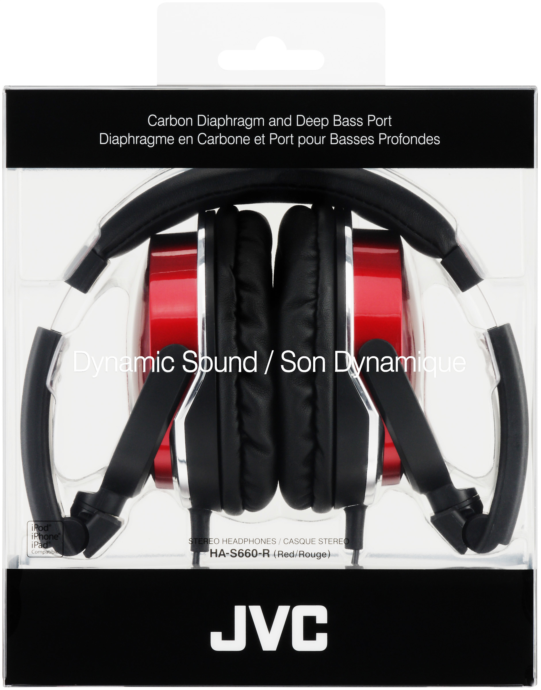 JVC HA-S660 Headphones Wired Head-band Music Red image 2