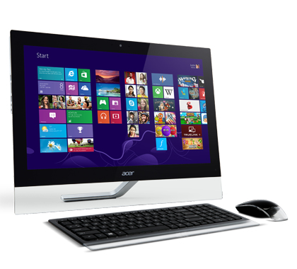 Acer Aspire 5-610 Intel® Core™ i7 i7-4702MQ 58.4 cm (23″) 1920 x 1080 pixels Touchscreen All-in-One PC 8 GB DDR3-SDRAM 1 TB Hybrid-HDD Windows 8 Black, Transparent image 2