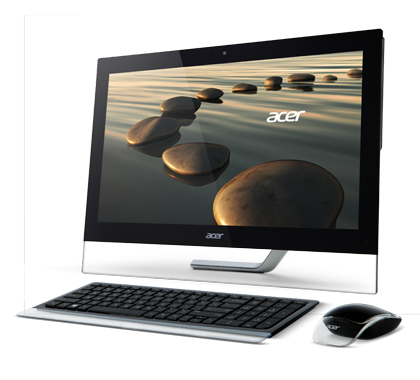 Acer Aspire 5-610 Intel® Core™ i7 i7-4702MQ 58.4 cm (23″) 1920 x 1080 pixels Touchscreen All-in-One PC 8 GB DDR3-SDRAM 1 TB Hybrid-HDD Windows 8 Black, Transparent image 3