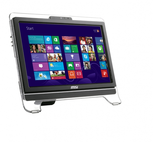 MSI Wind Top AE2031-020XTR All-in-One PC/workstation Intel® Celeron® B830 50.8 cm (20″) 1600 x 900 pixels Touchscreen 4 GB DDR3-SDRAM 500 GB HDD FreeDOS Black image 2