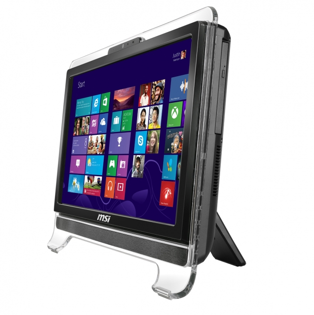 MSI Wind Top AE2031-020XTR All-in-One PC/workstation Intel® Celeron® B830 50.8 cm (20″) 1600 x 900 pixels Touchscreen 4 GB DDR3-SDRAM 500 GB HDD FreeDOS Black image 3