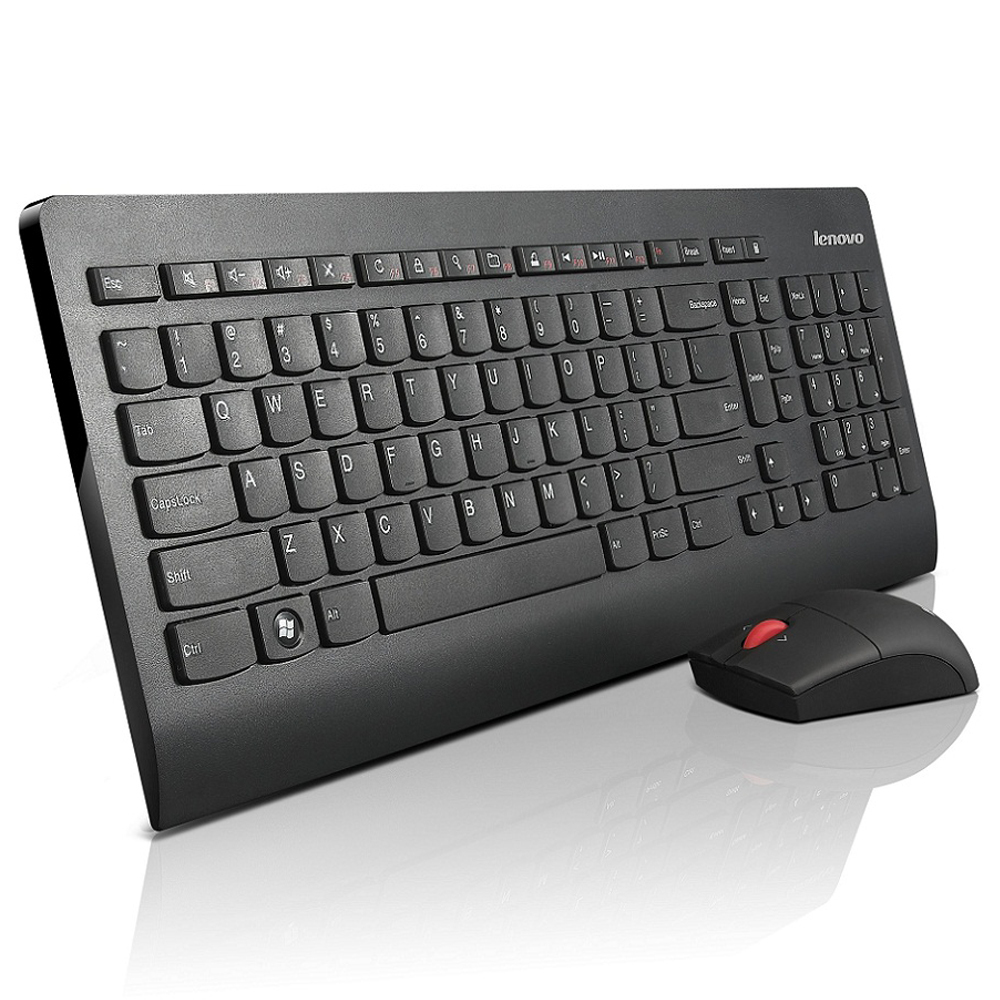 Lenovo 03X8227 keyboard Mouse included Universal RF Wireless Portuguese Black