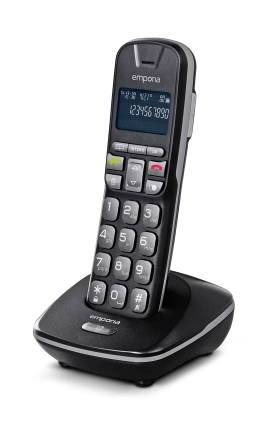 TH-21 telephone handset DECT telephone handset Caller ID Black
