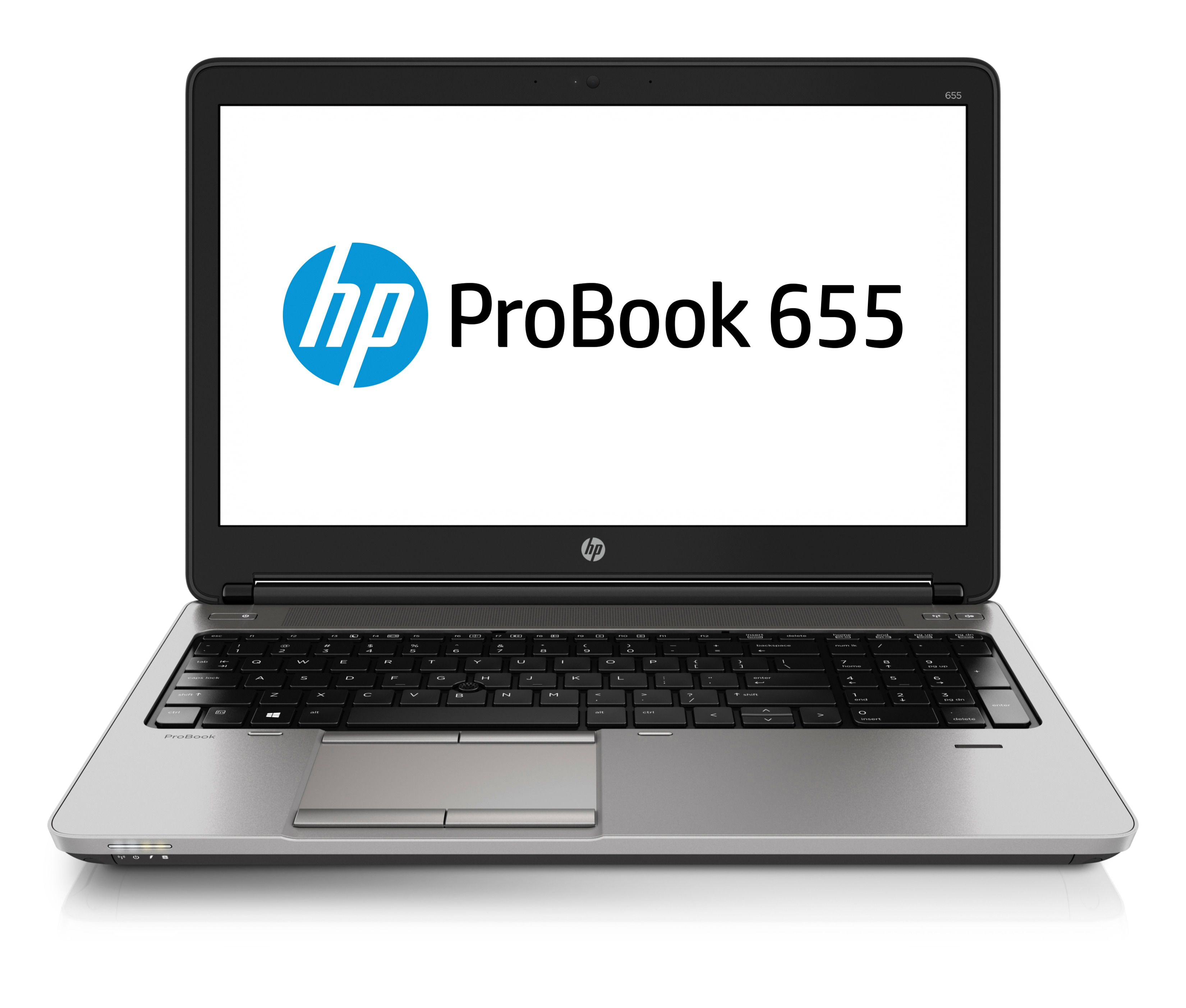 HP ProBook 655 G1 Notebook PC A6-5350M Bärbar dator 39,6 cm (15.6') AMD A6 4 GB DDR3-SDRAM 500 GB HDD Wi-Fi 4 (802.11n) Windows 7 Professional Silver