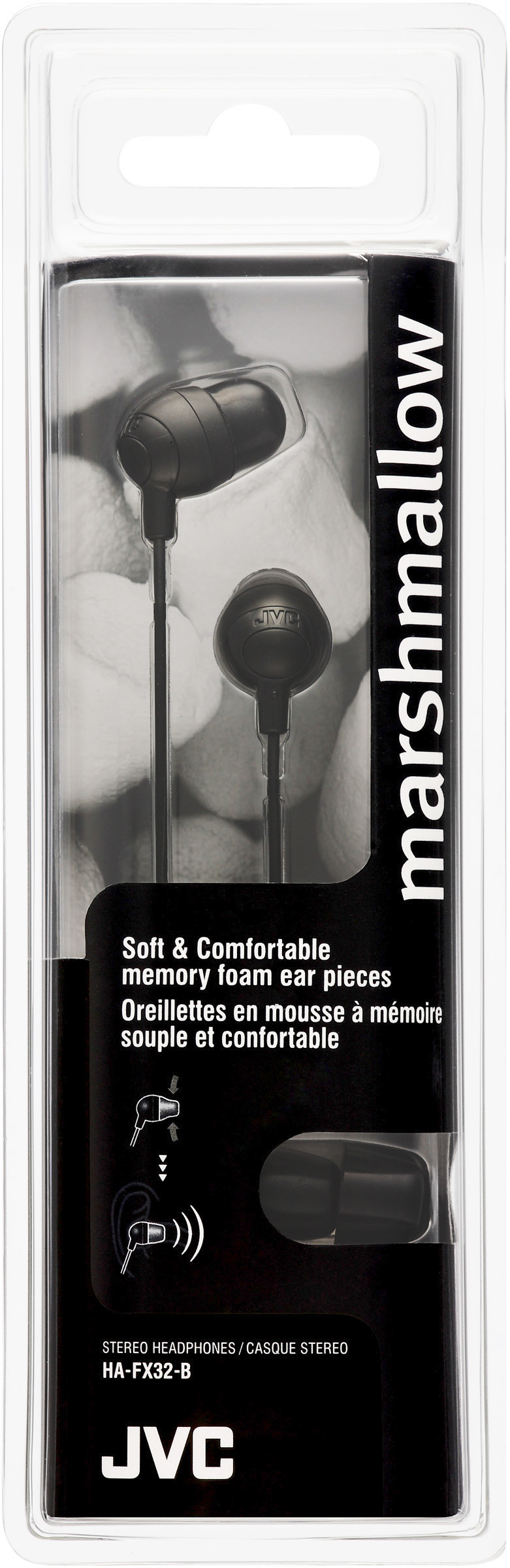 JVC Marshmallow Headphones Wired In-ear Black image 2