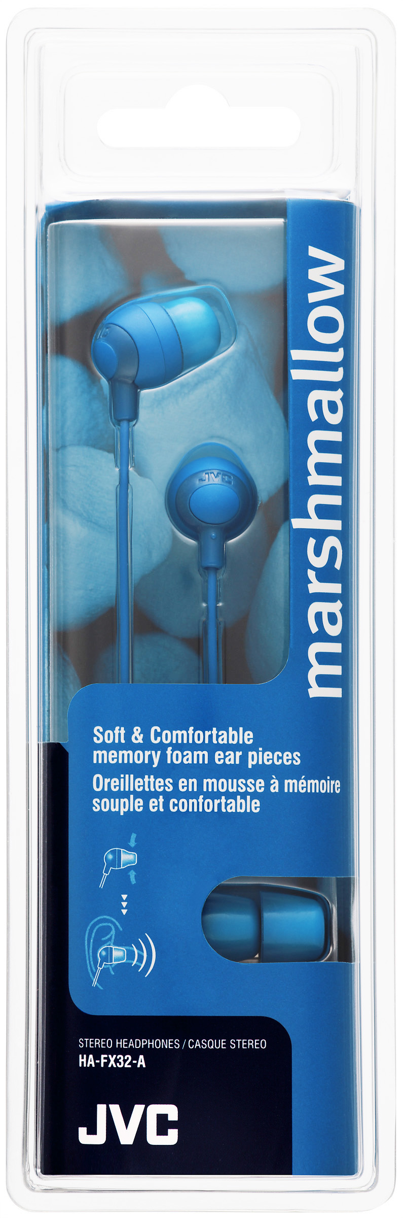 JVC Marshmallow Headphones Wired In-ear Blue image 2