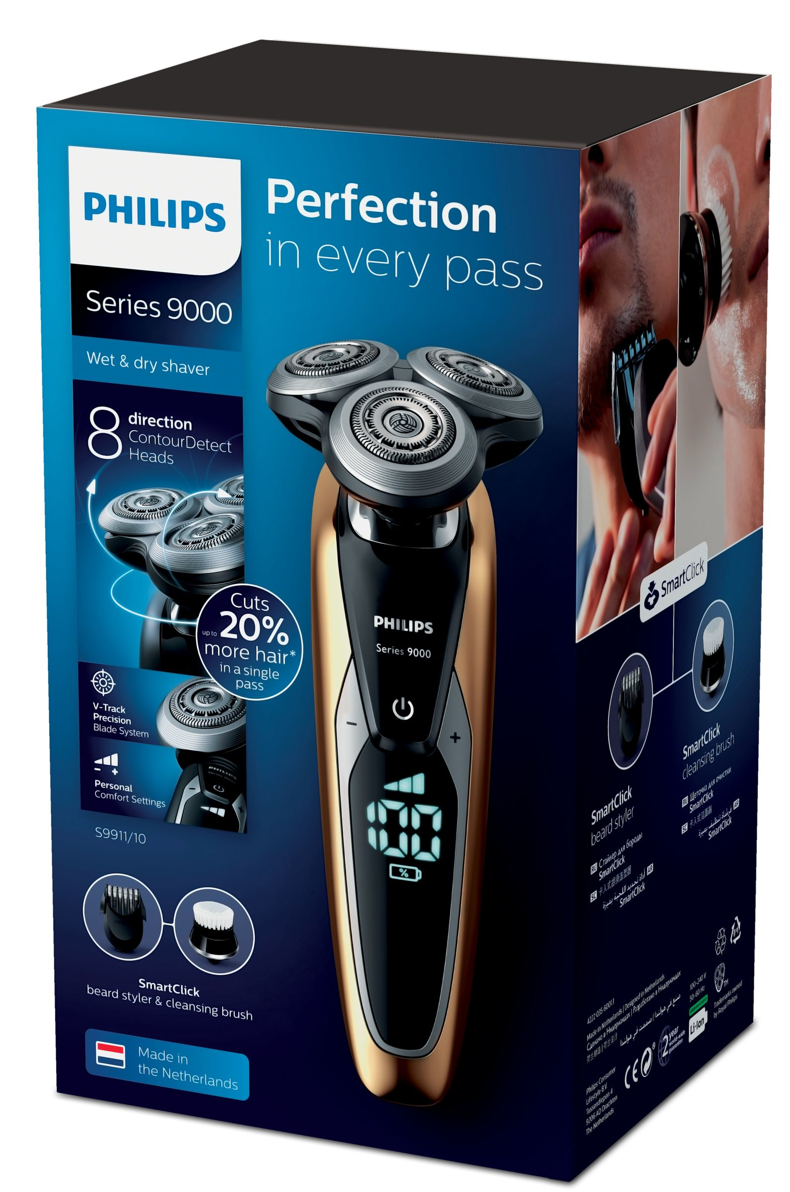 Philips SHAVER Series 9000 wet and dry electric shaver S9911/11 – image 2
