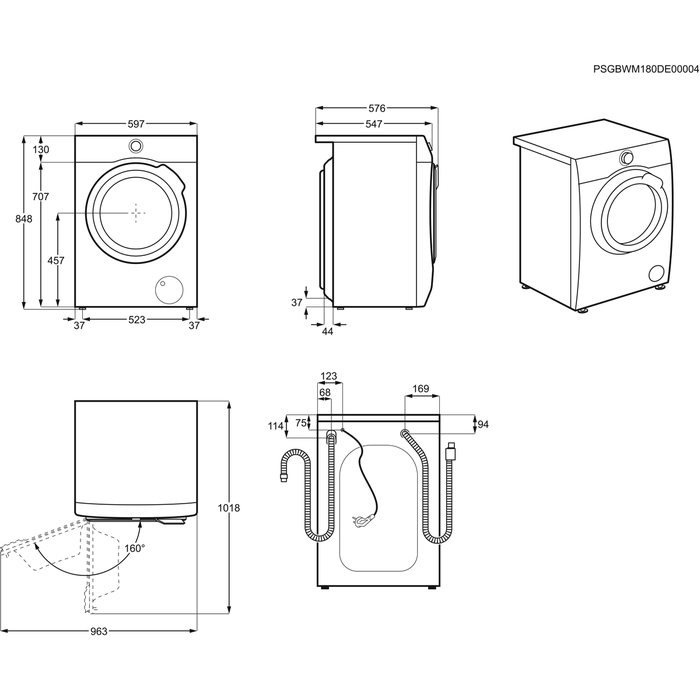 AEG L7WB86GW washer dryer Freestanding Front-load White – image 6