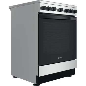 Indesit IS67V5PHX/E Freestanding cooker Electric Halogen Black, Stainless steel – image 4