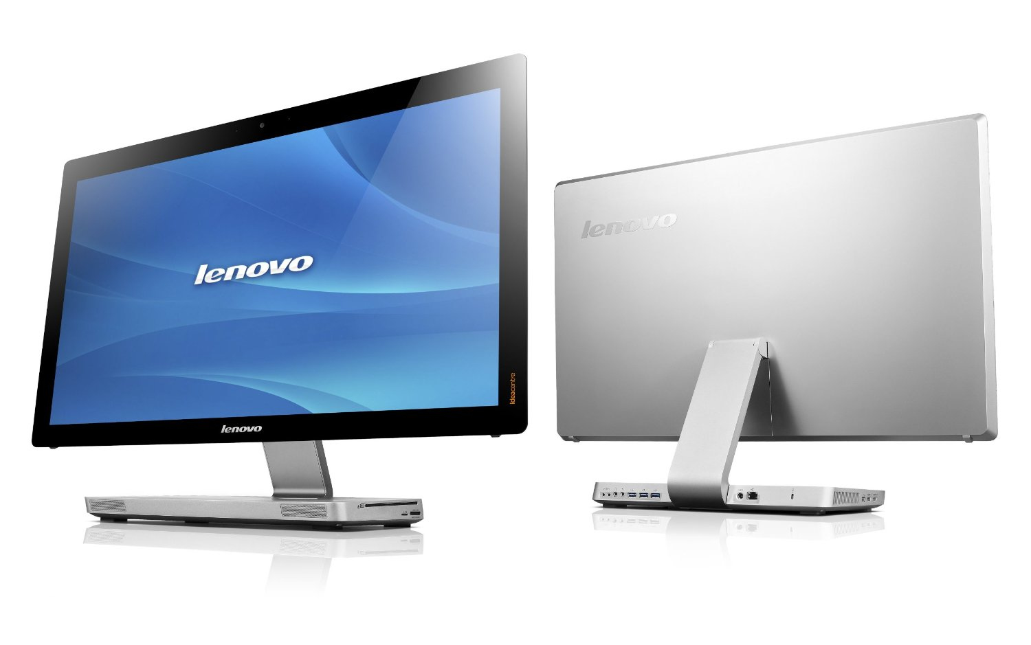 Lenovo IdeaCentre A730 Intel® Core™ i7 i7-4700MQ 68.6 cm (27″) 2560 x 1440 pixels Touchscreen All-in-One PC 8 GB DDR3-SDRAM 1 TB Hybrid-HDD NVIDIA® GeForce® GT 745M Windows 8 Silver image 2