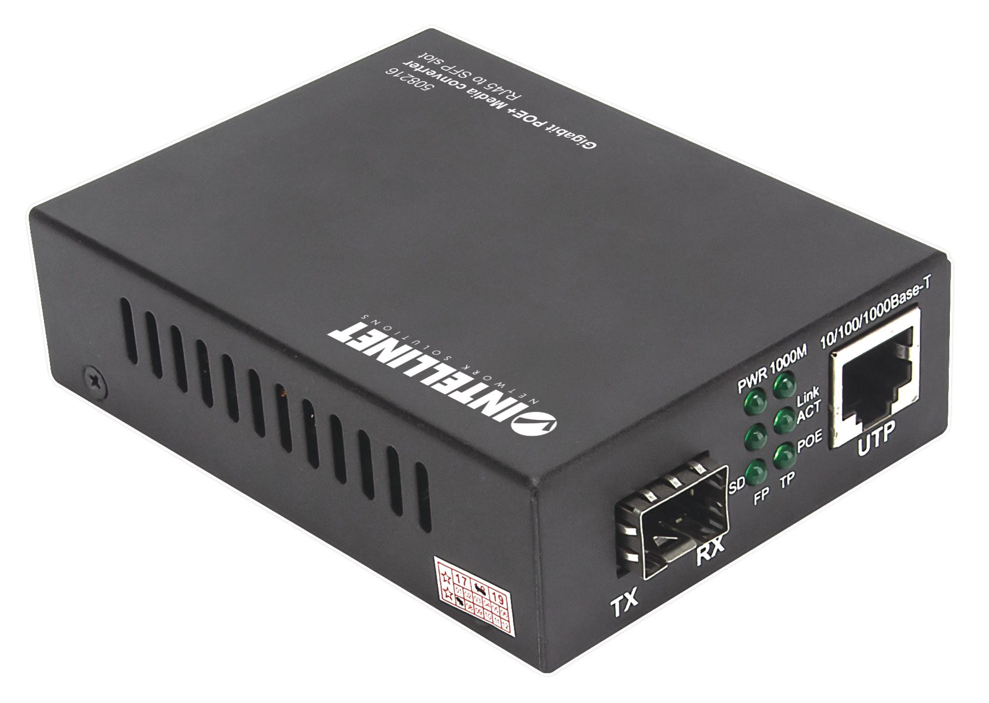 Intellinet Gigabit PoE+ Media Converter – image 2