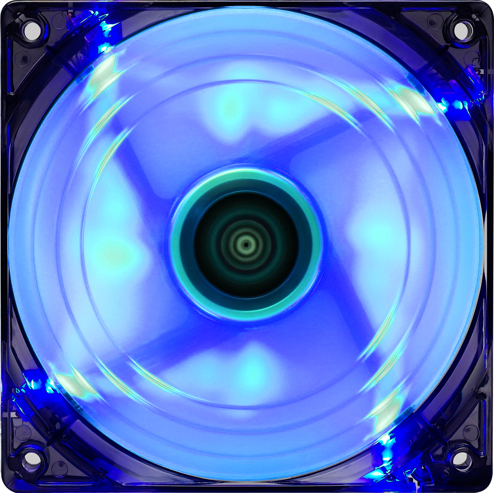 Aerocool Air Force Computer case Fan 11.5 cm Black, Blue image 2