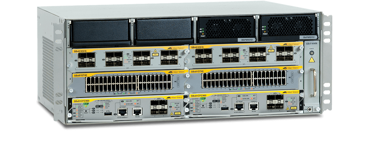 Allied Telesis AT-SBX8106 nätverksutrustningschassin Grå