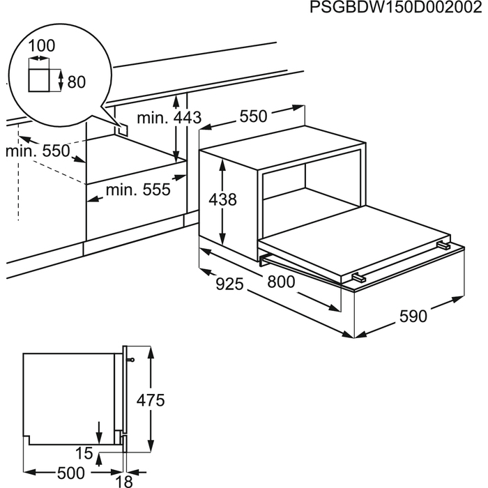 AEG F55210VI0 Fully built-in 6 place settings – image 7