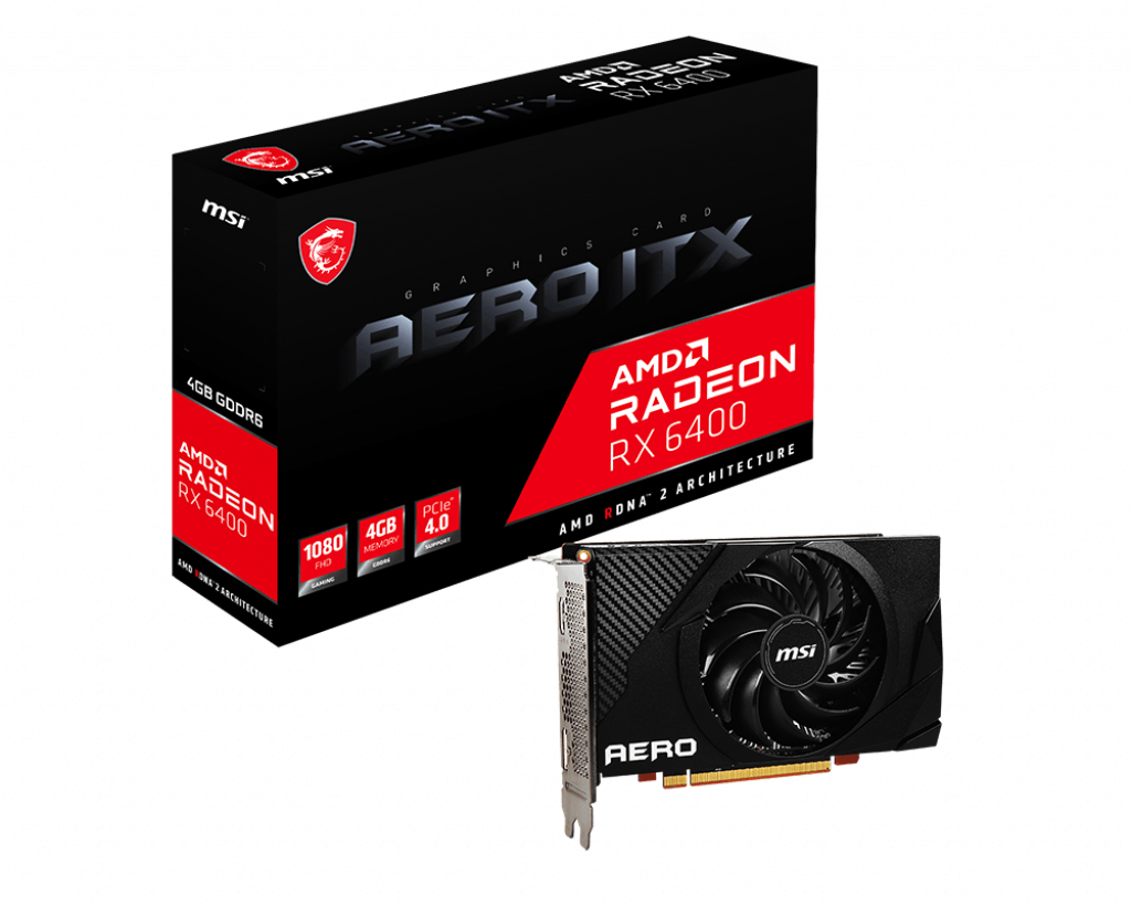 MSI Radeon RX 6400 AERO ITX 4G – image 1