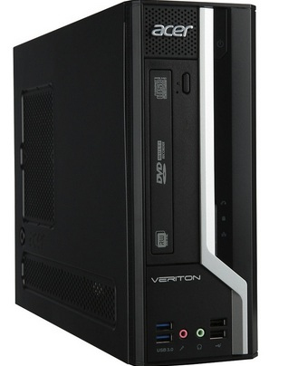 Acer Veriton X 2611G Intel® Core™ i3 i3-3220 4 GB DDR3-SDRAM 500 GB HDD Windows 7 Professional PC Black image 1