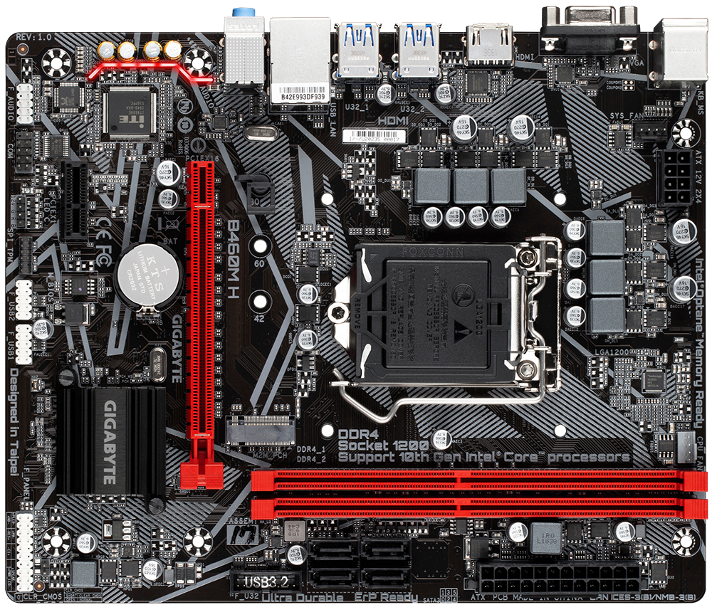 GIGABYTE B460M H – image 2
