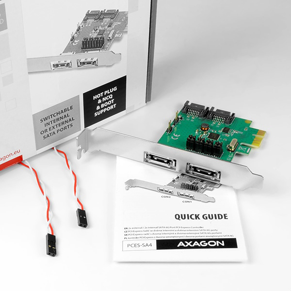 Axagon PCES-SA4 interface cards/adapter Internal SATA – image 4