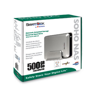 Verbatim 500GB SOHO NAS Desktop Hard Drive