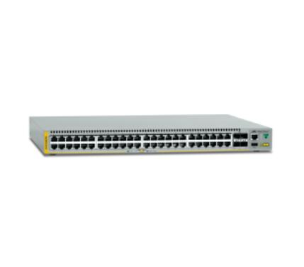 Switch Stackeable Capa 3 48 puertos 10/100/1000 Mbps 4 puertos SFP 10 G fuente redundante AT-X510-52GTX-10 - AT-X510-52GTX-10