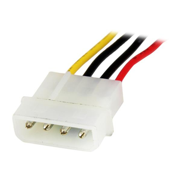 Cable de extensión de 30cm de alimentación corriente Molex LP4 - 4 pines macho a hembra de StarTech.com visto más de cerca