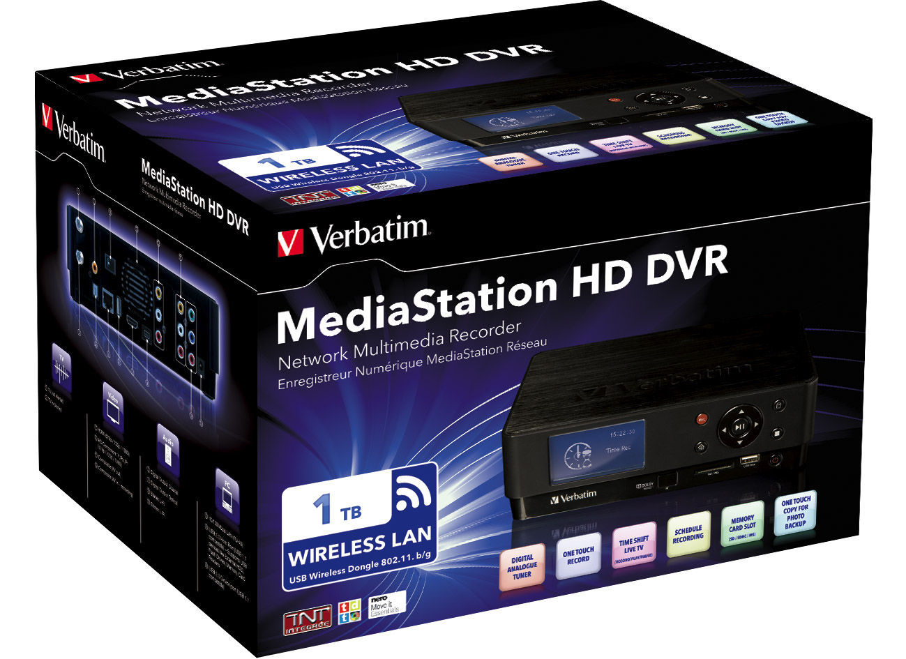 Verbatim MediaStation HD DVR Wireless Network Multimedia Recorder 1TB – image 2