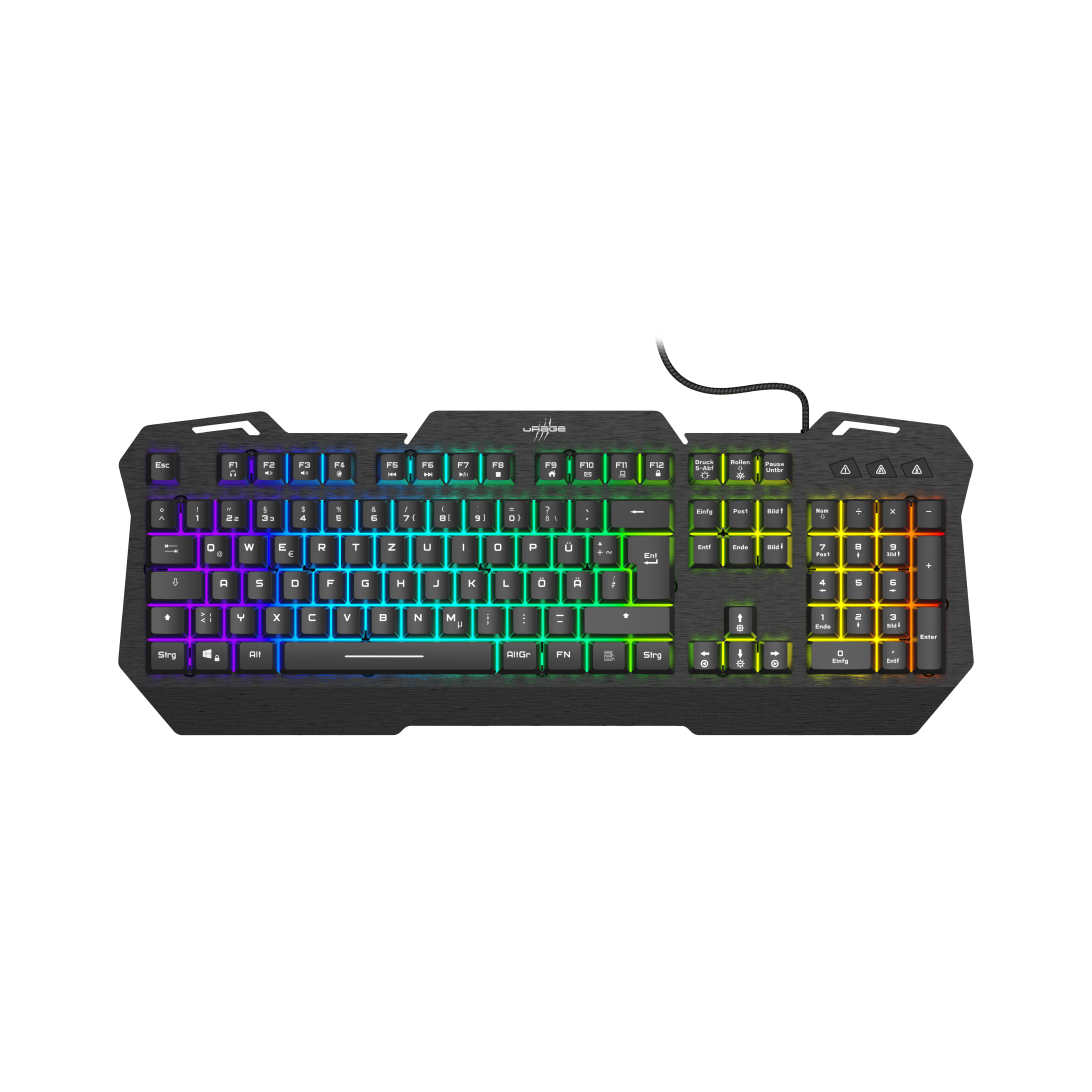 Hama Exodus 450 tastiera Gaming USB QWERTZ Tedesco Nero