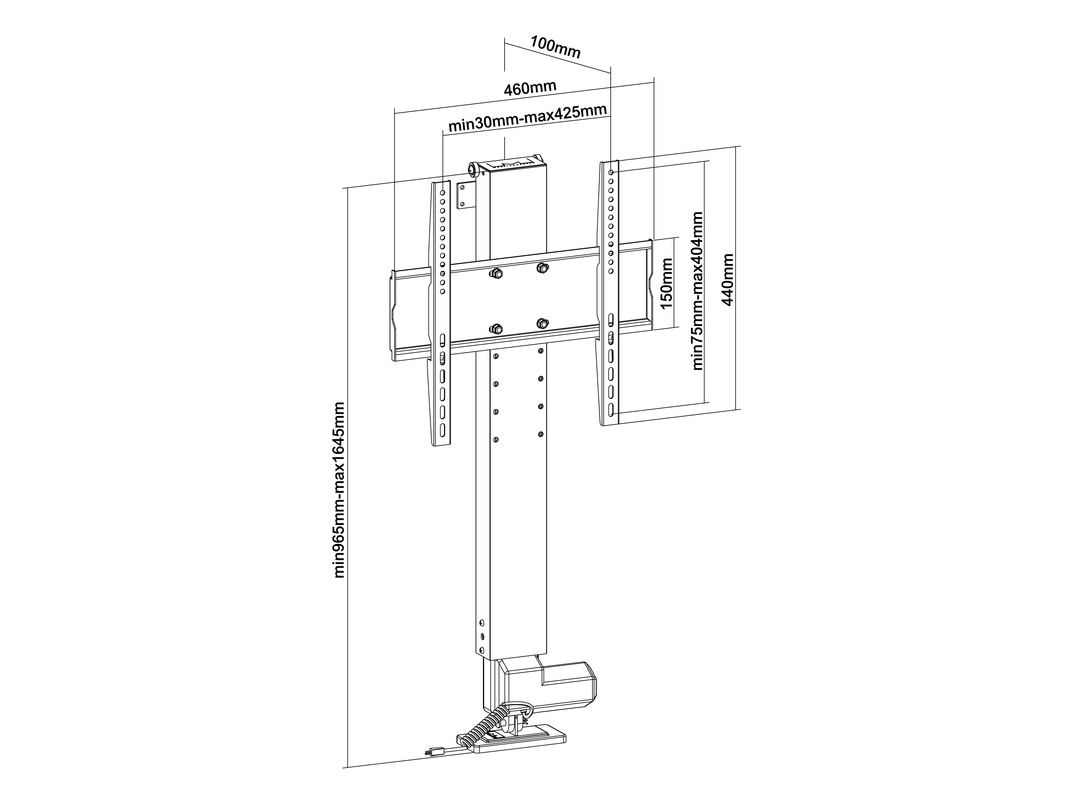 Multibrackets M Motorized TV Lift Medium – image 9
