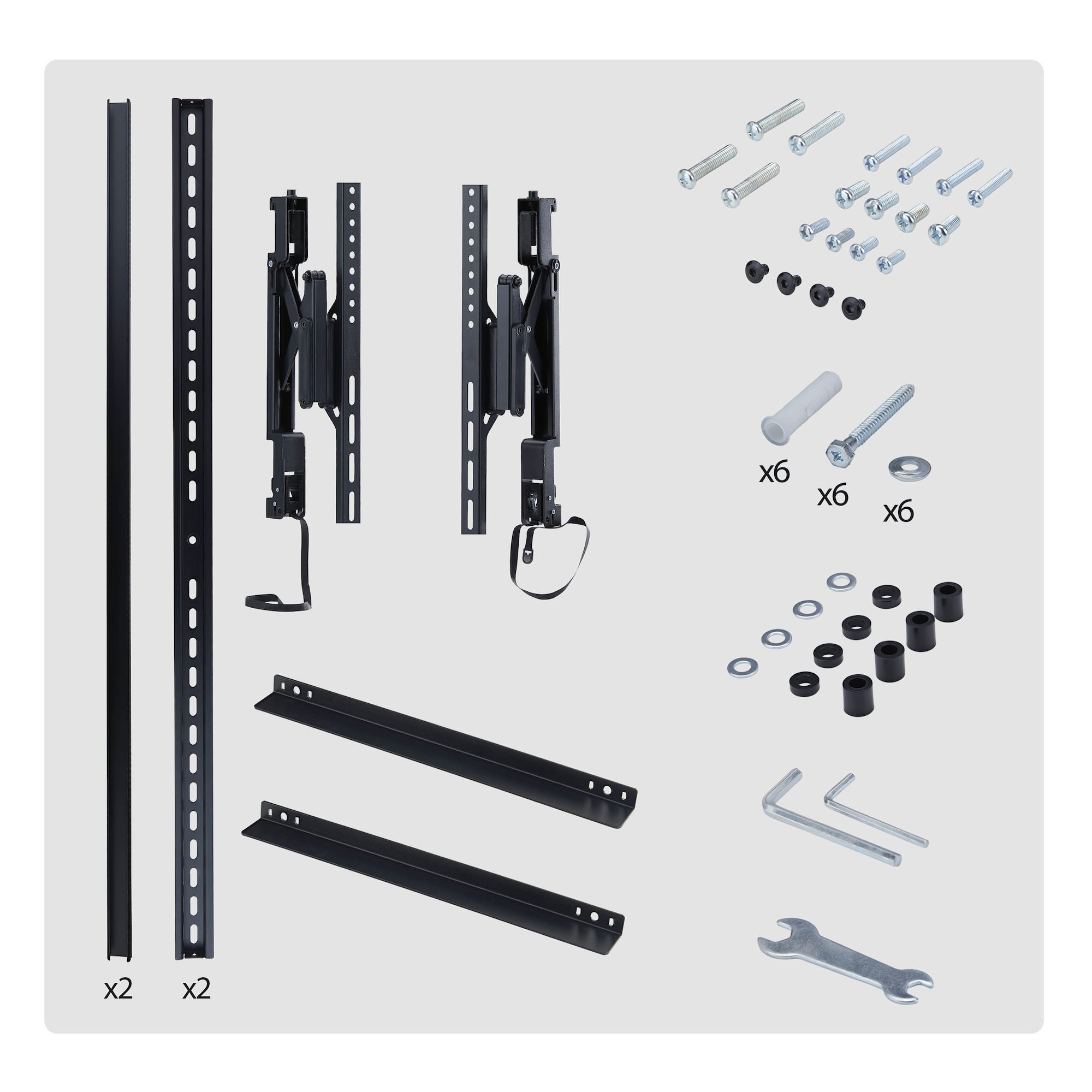 StarTech.com UL Listed Extendable TV Wall Mount for up to 65-inch 176lb (80kg) Displays, Easy Rear Access, Laterally Adjustable Bracket Supports up to VESA 600x – image 7
