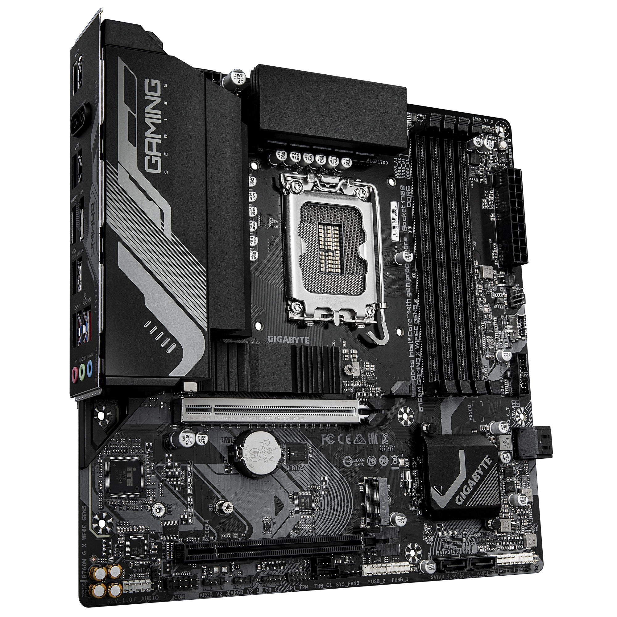 Gigabyte B760M Gaming X WiFi6E Gen5  (B760,S1700,mATX,DDR5 Mainboards INTEL