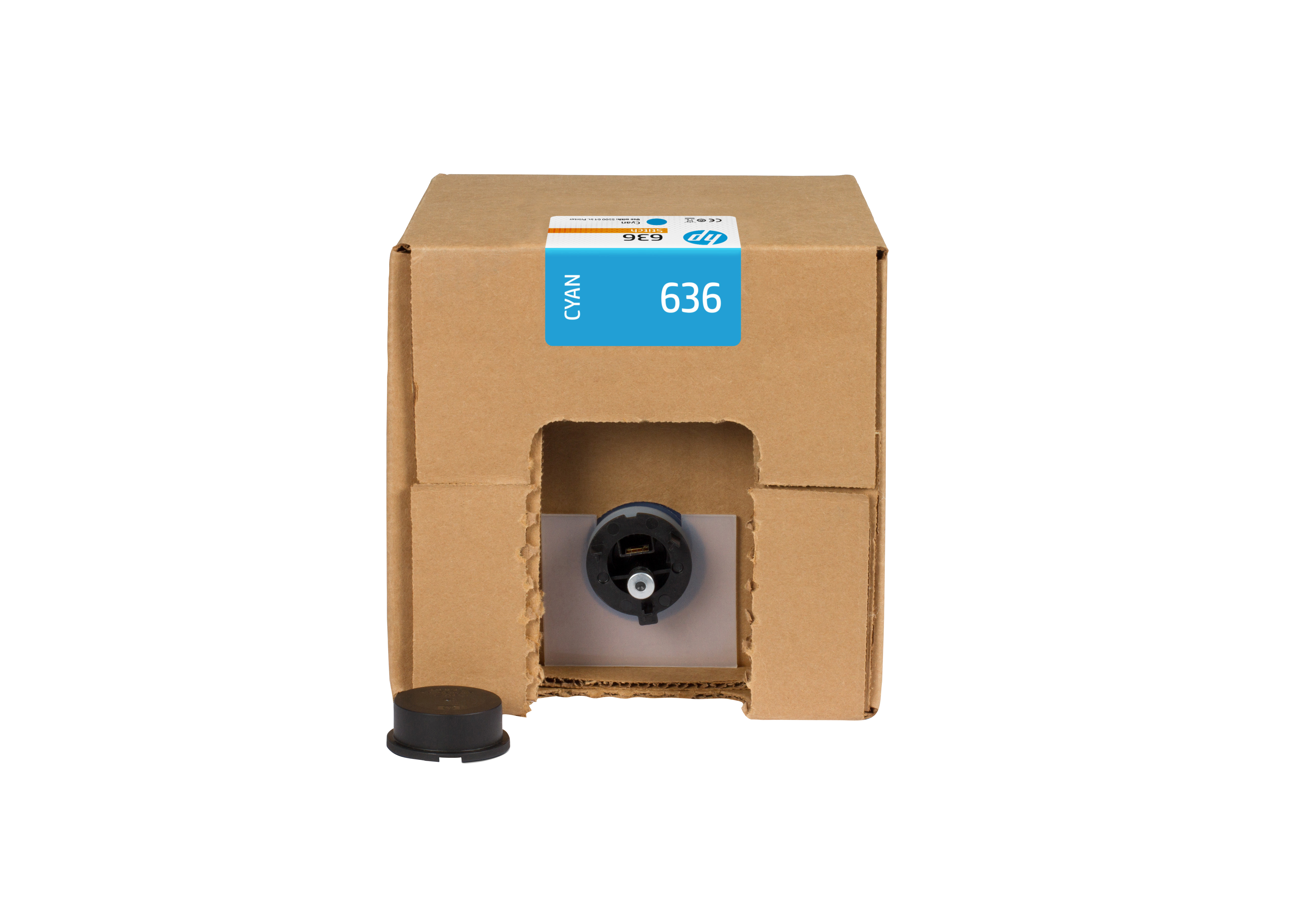 HP 636 3-L CYAN ST DYE INK C .