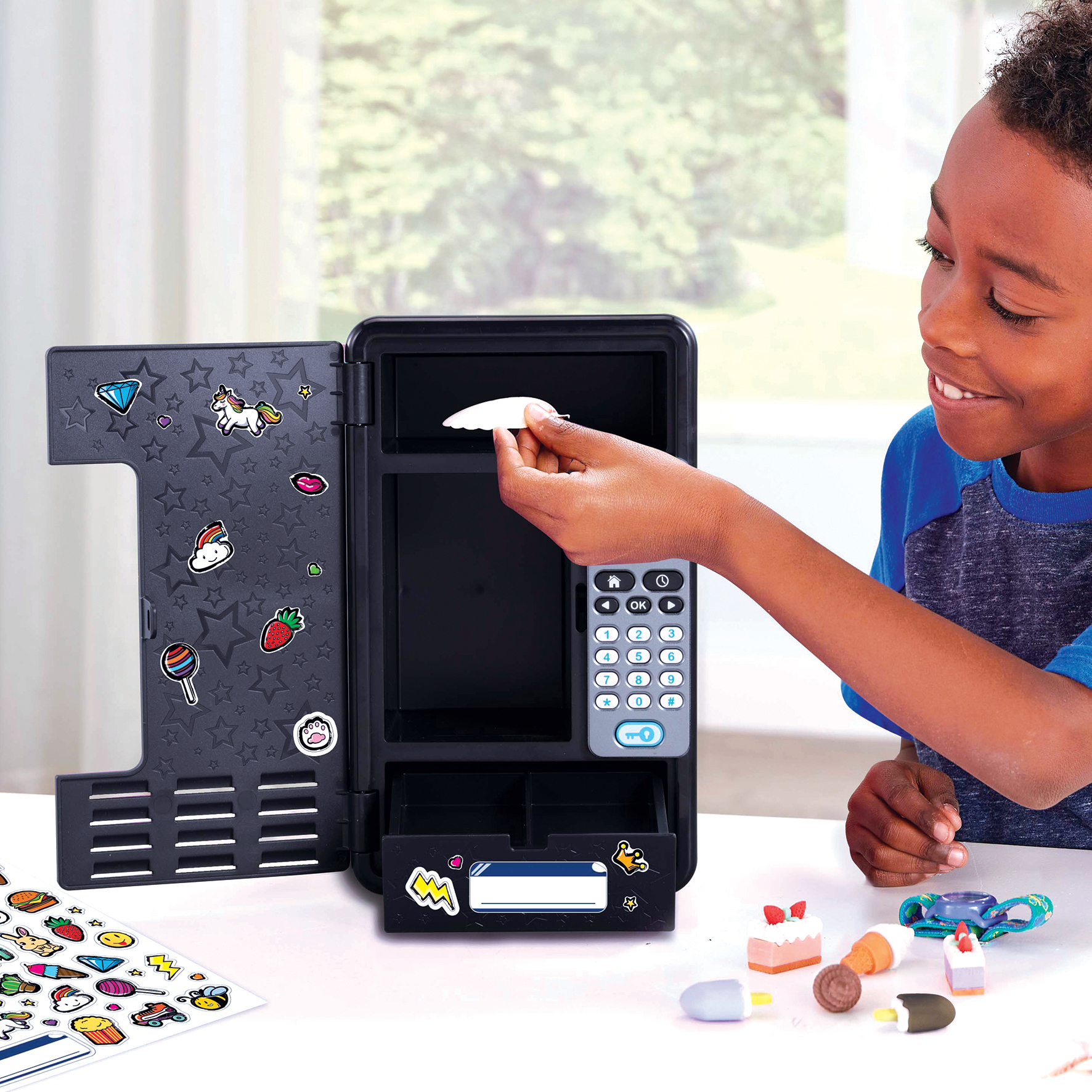 Resim VTech 80-554105 Mavi Plastik Kilitli Dolap 6-12 Yaş Erkek/Kız Çocuk