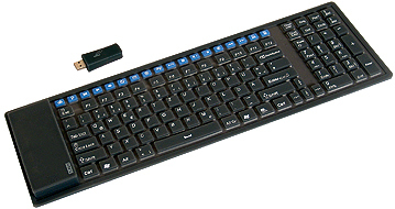 KeySonic ACK-126RF keyboard RF Wireless QWERTZ Black