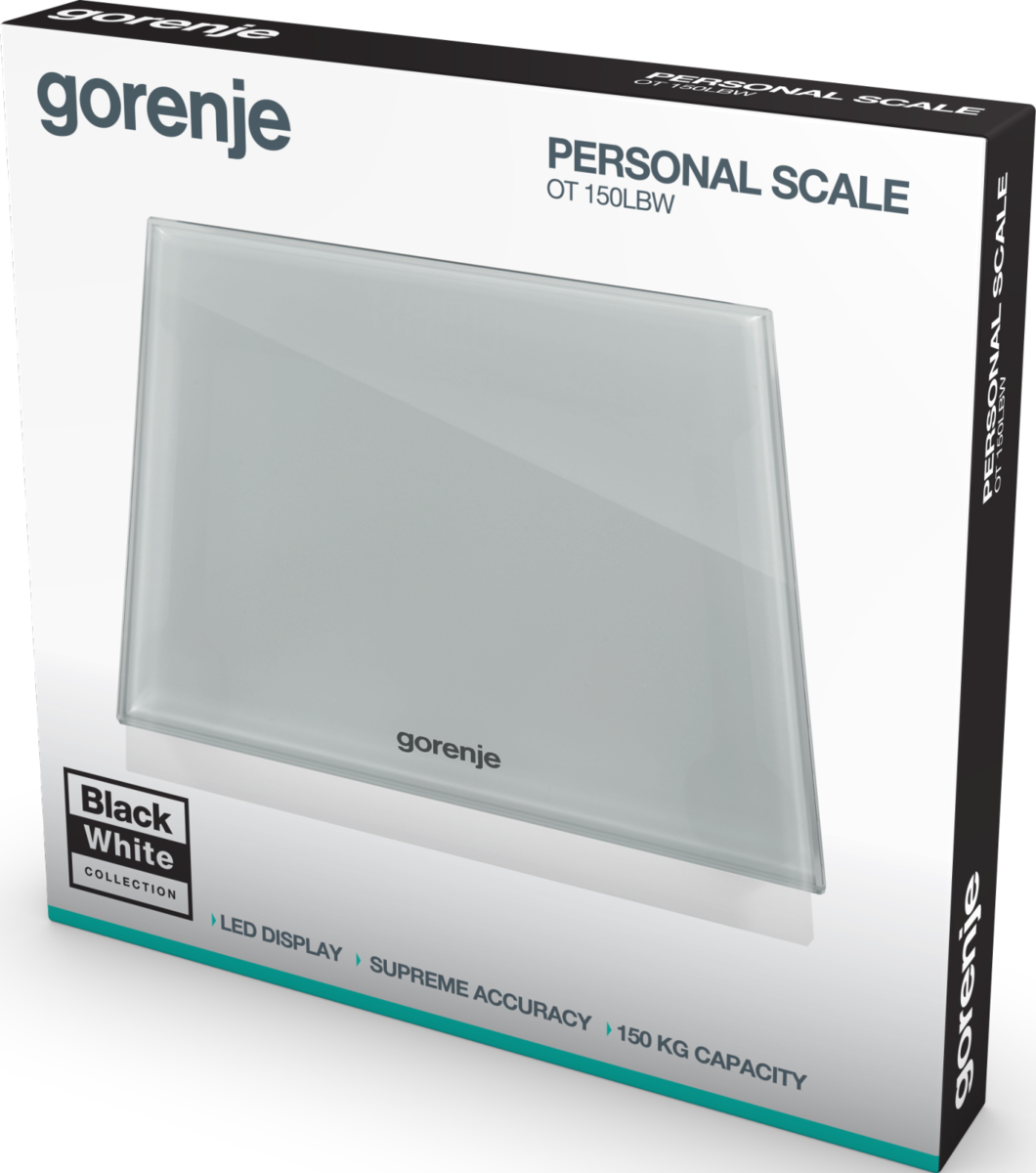 Gorenje OT150LBW Rectangle White Electronic personal scale – image 2