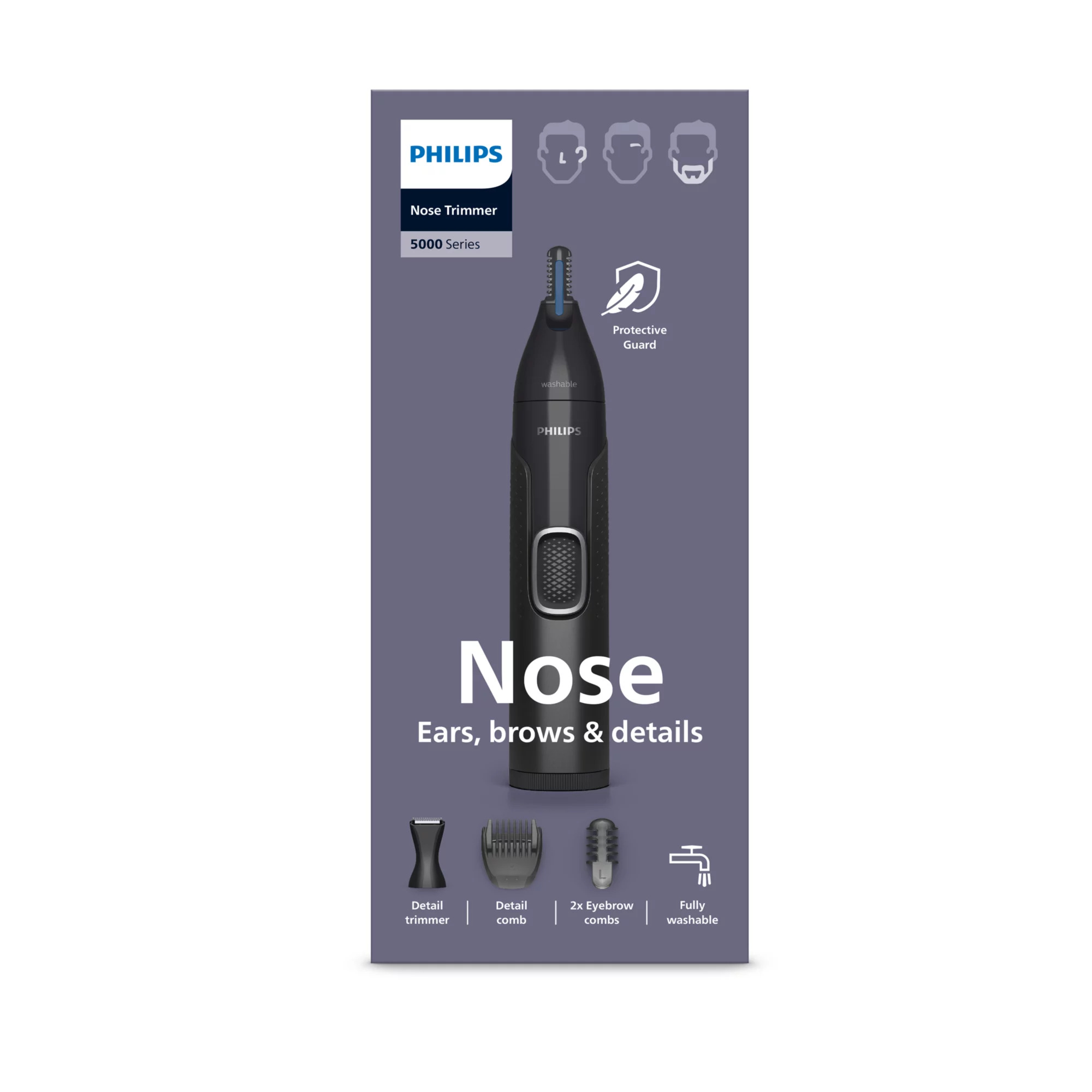 Philips 5000 series Nose Trimmer Series 5000 NT5650/16 Nose, ear, and eyebrow trimmer with 5 accessories – image 2