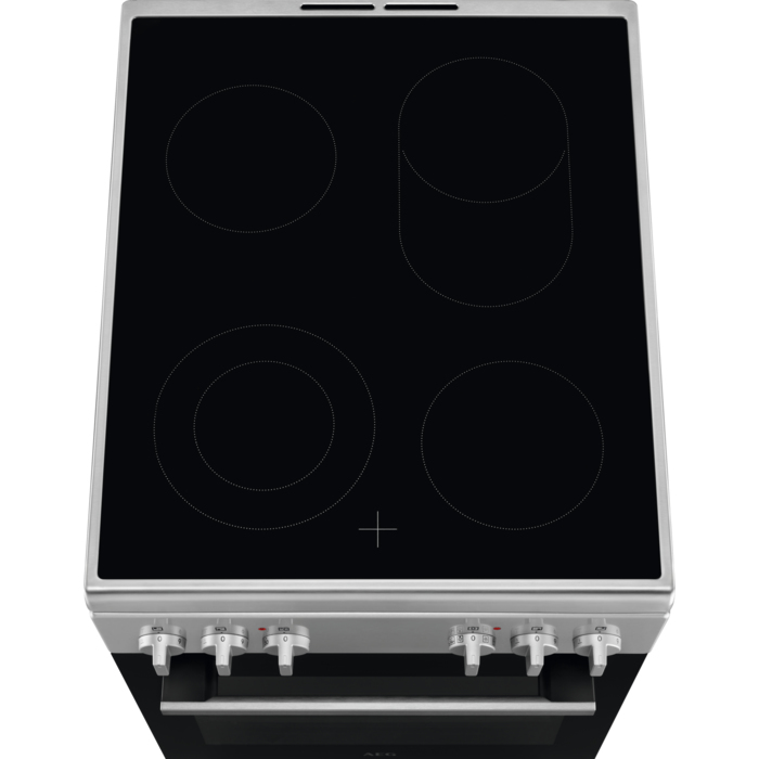 AEG CCB54483BM Freestanding cooker Electric Ceramic hob Black, Stainless steel – image 3