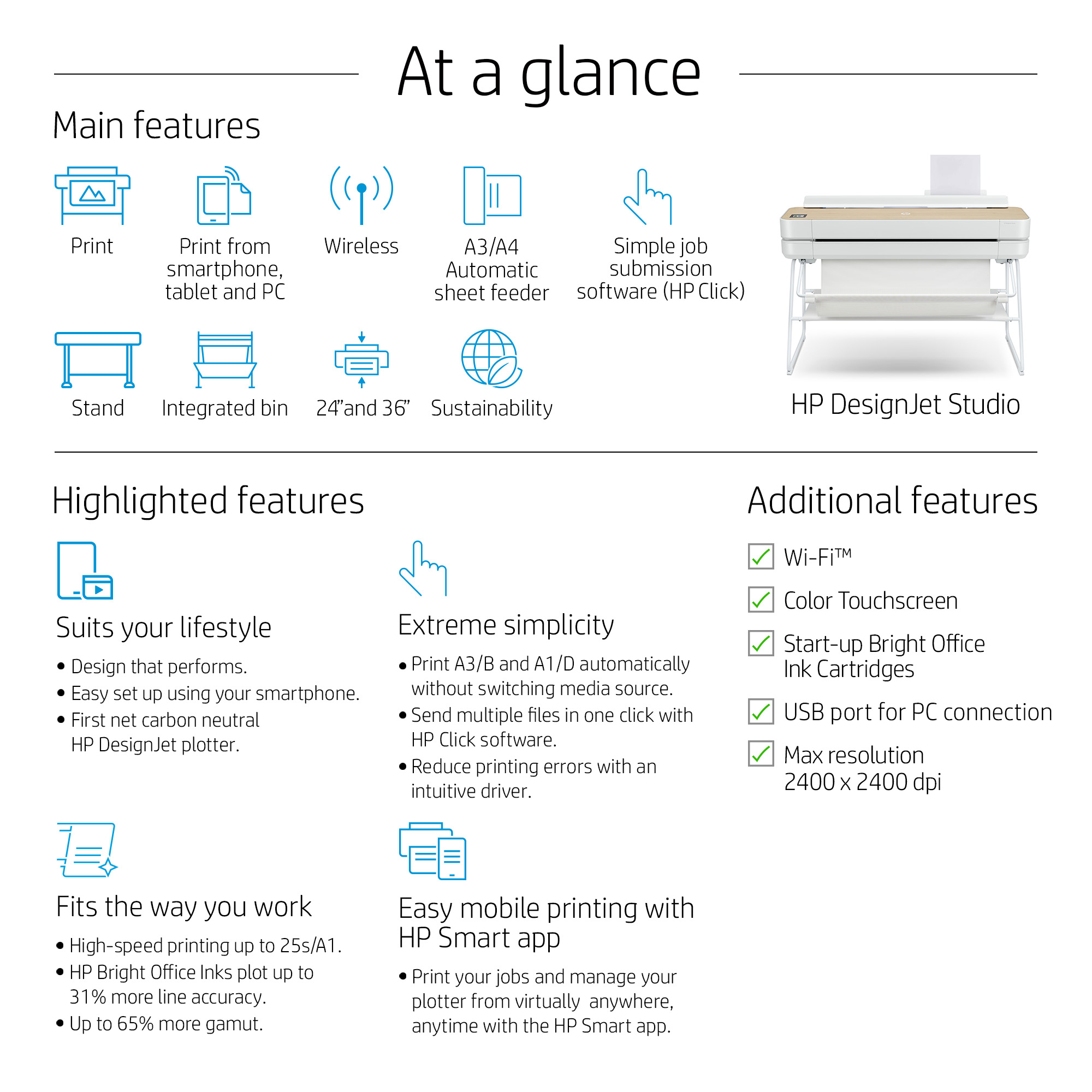 HP DesignJet Studio 36-in Printer – image 4