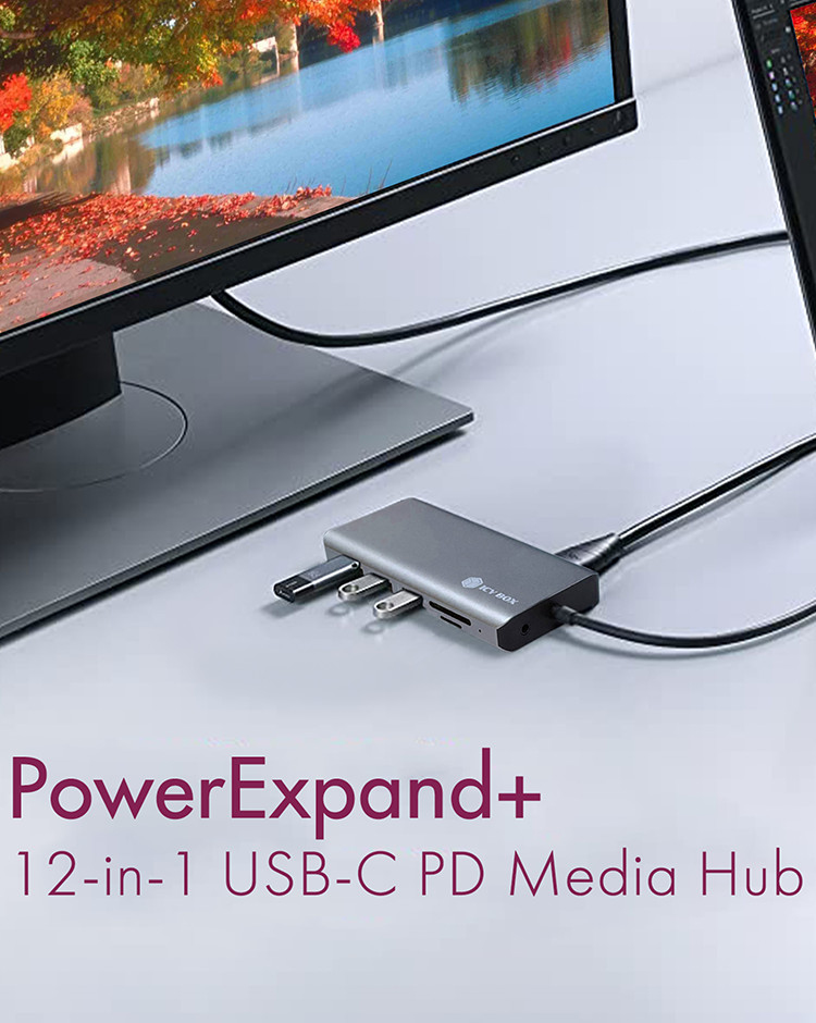 ICY BOX IB-DK4070-CPD Wired USB 3.2 Gen 1 (3.1 Gen 1) Type-C Anthracite, Black – image 8
