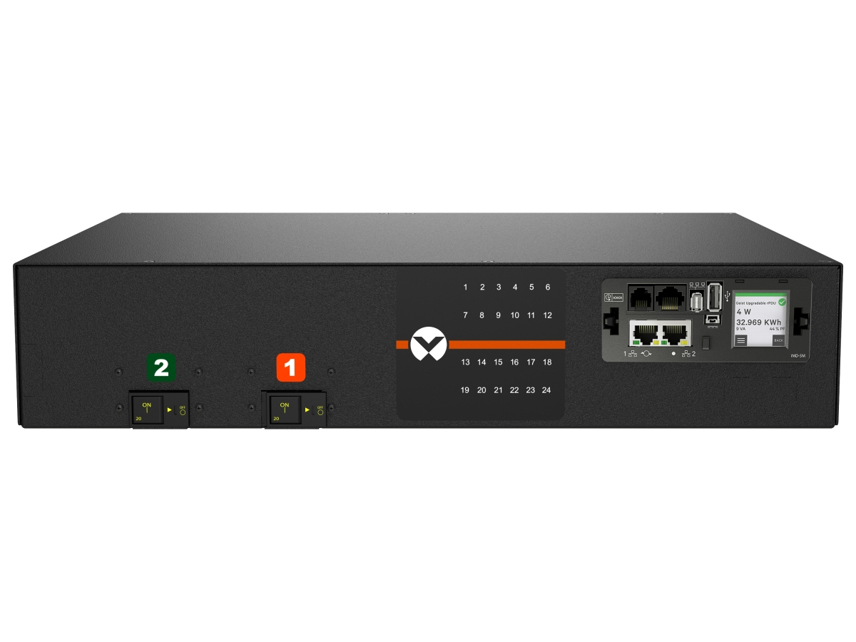 Vertiv Geist MNS5MDR6-24CF18-3TL6A0H10-S power distribution unit (PDU) 24 AC outlet(s) 0U Black – image 1