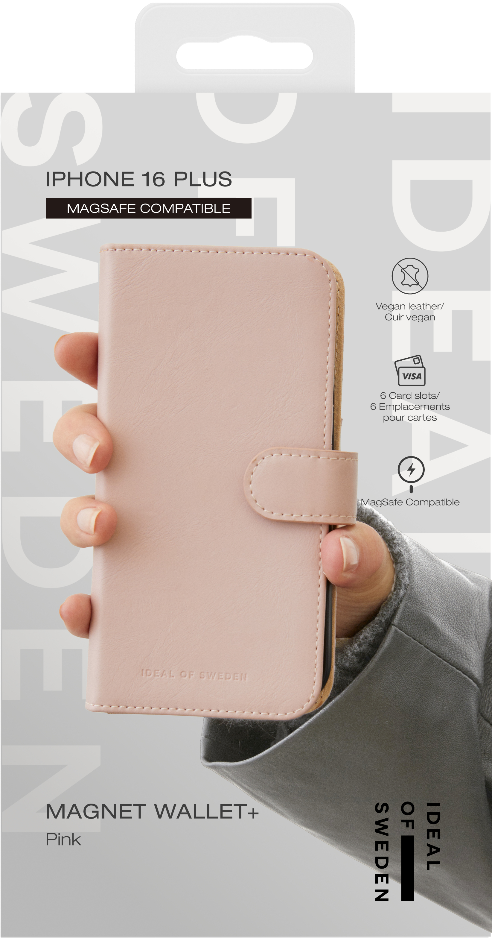 iDeal of Sweden Magnet Wallet+ MagSafe iPhone 16 Plus Pink – image 5