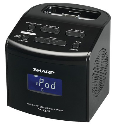 Sharp DK-CL3P docking speaker 1.0 channels Black – image 3