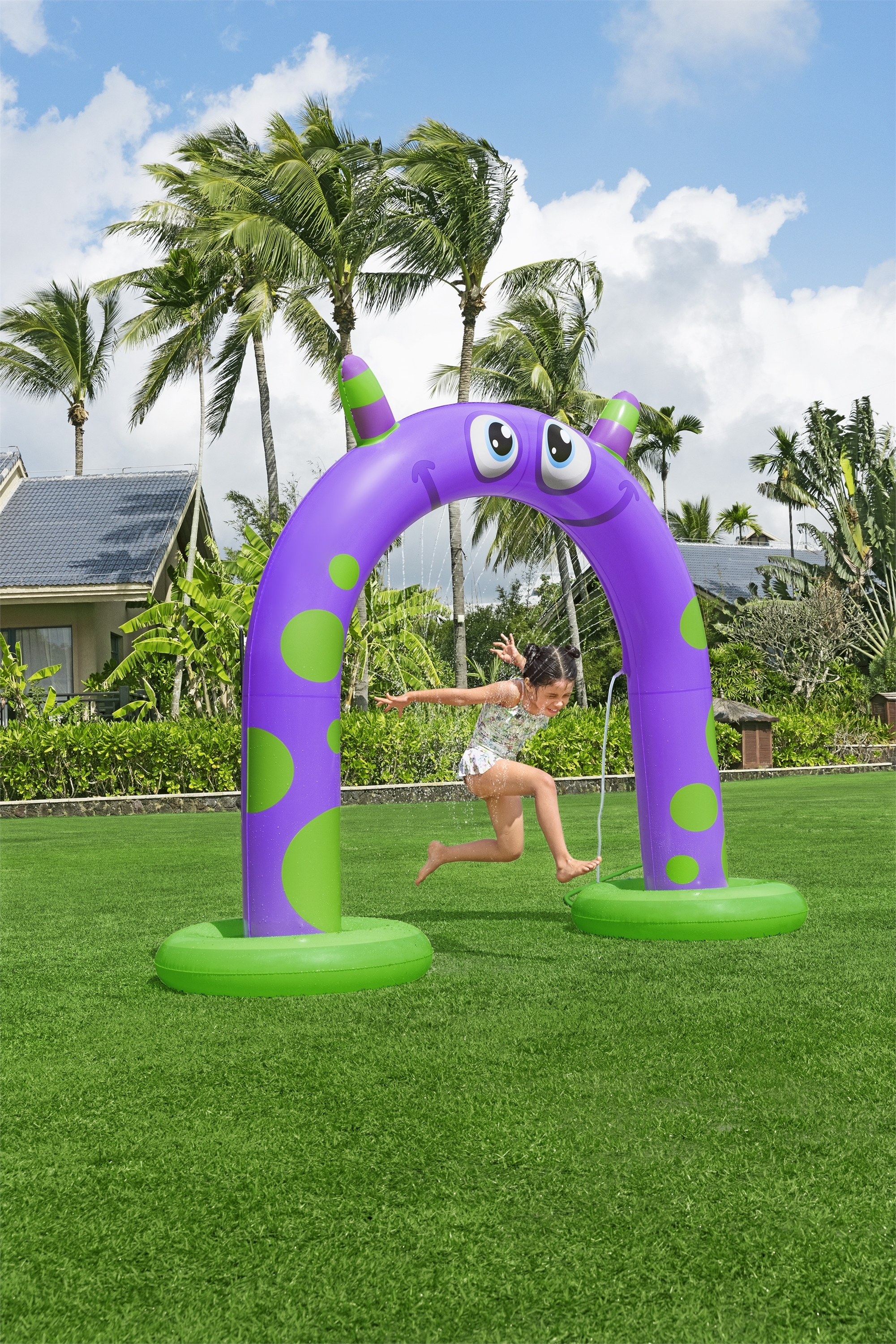 Resim Bestway Jumbo Friendly Monster Şişme Fıskiye 2,44 m x 84 cm x 1,98 m