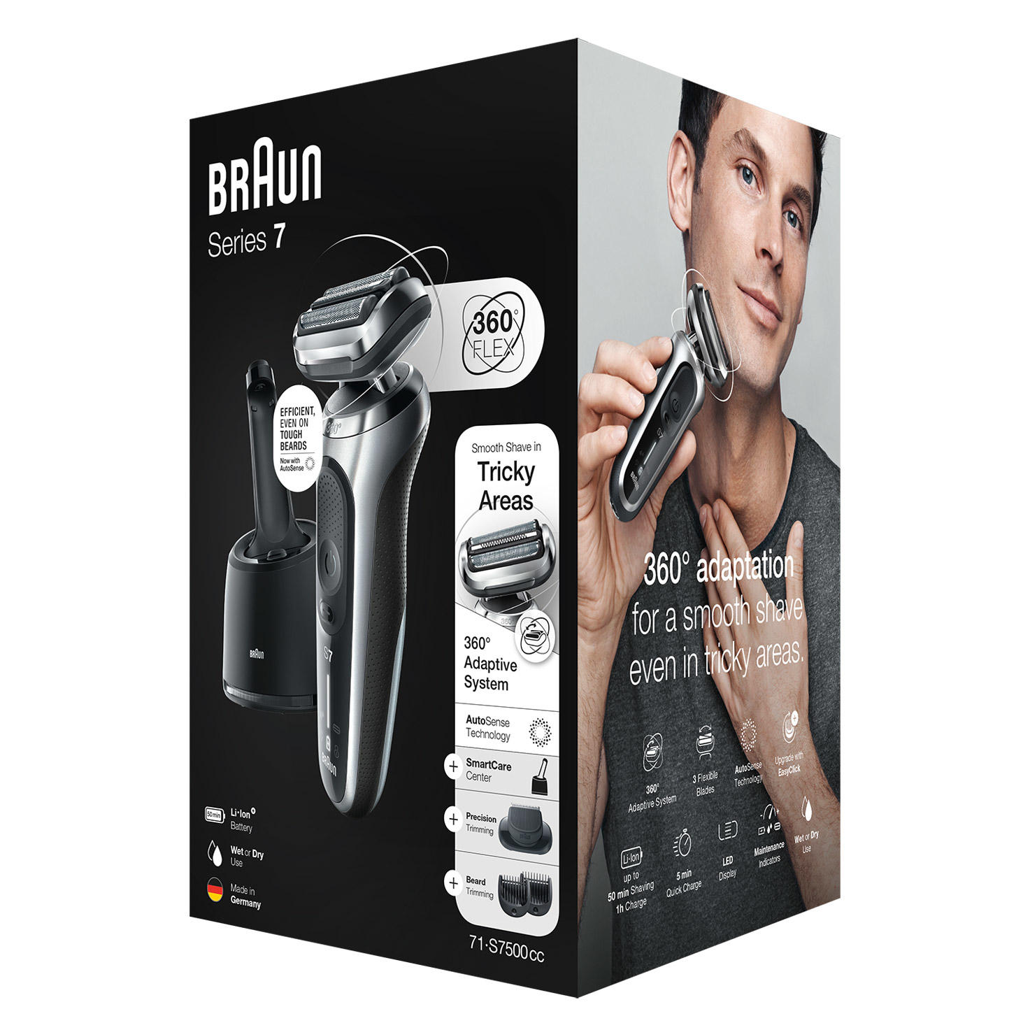 Braun Series 7 71-S7500cc Trimmer Silver – image 2