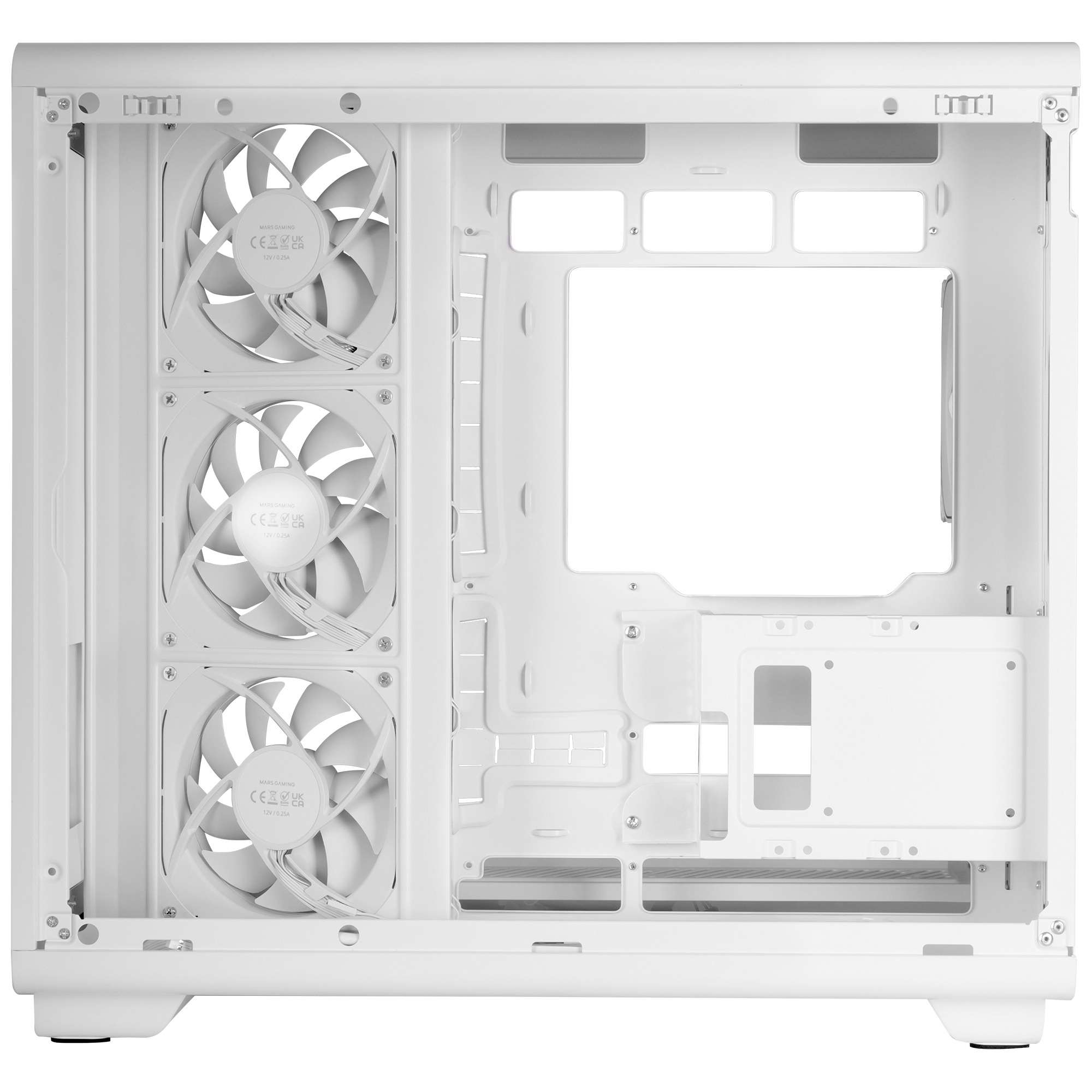 Mars Gaming MCREVPROW computer case Midi Tower White image 9