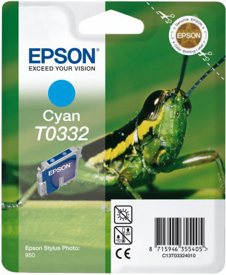 Epson Ink Cartridge Cyan T0332 (Grasshopper) – image 2
