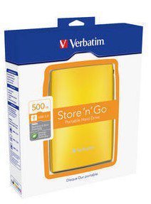 Verbatim Store 'n' Go USB 2.0 Portable Hard Drive 500GB Sunkissed Yellow – image 6